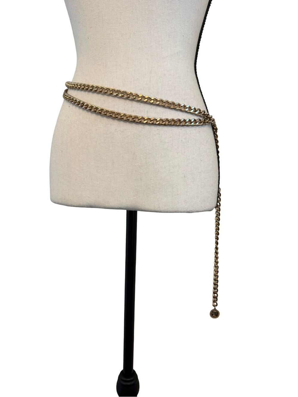 Gold Chain Wrap Waist Belt Coin Charm Drape Y2K Boho Body Chain 43”